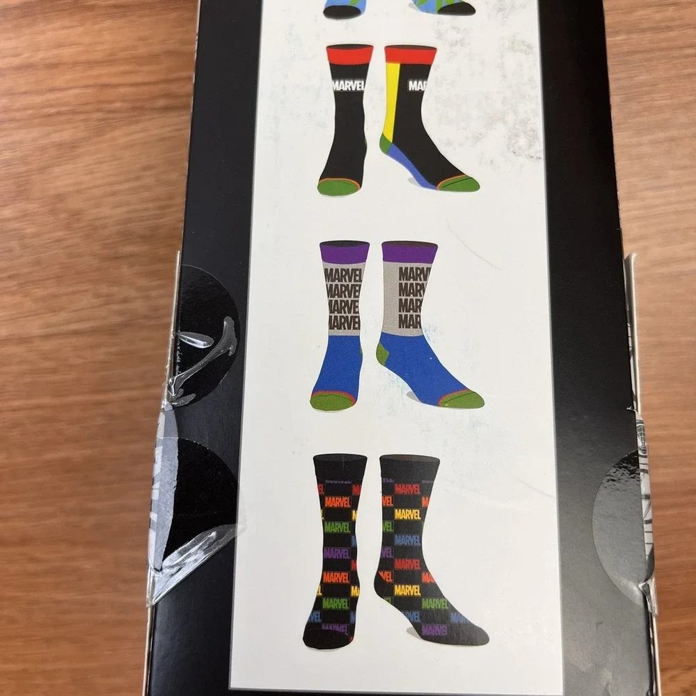 Marvel 6 Pack‎ Men's Casual Crew Socks Fits Shoe Size 8-12 NEW